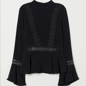 Black Lace Blouse